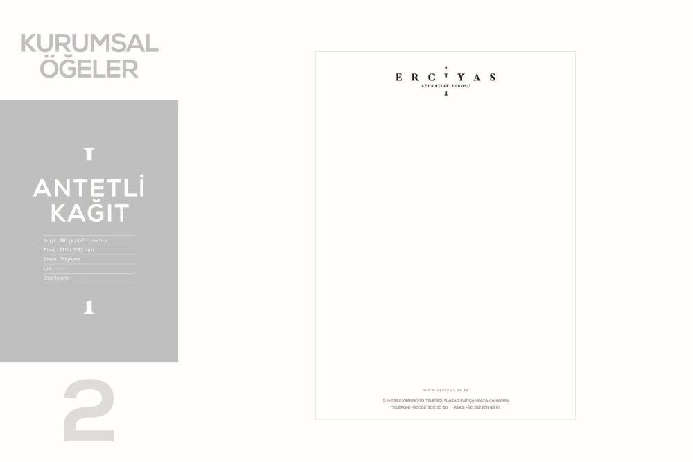 Katalog Tasarım Ankara Erciyas Hukuk