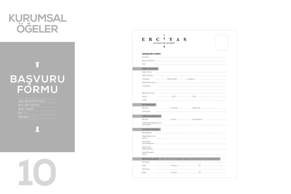 Katalog Tasarım Ankara Erciyas Hukuk