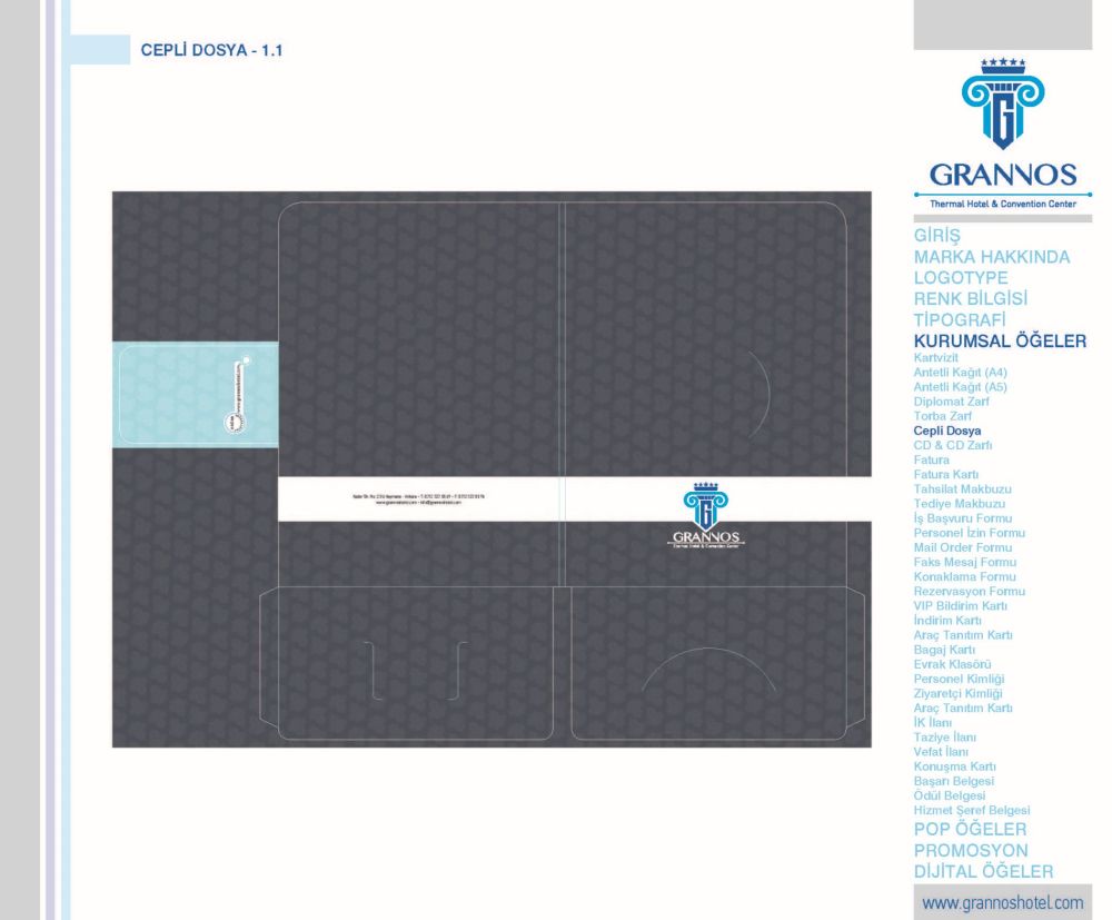 Katalog Tasarım Ankara Grannos Hotel