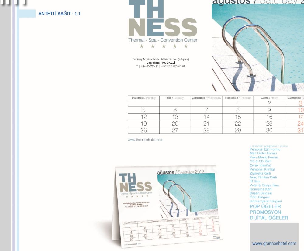 Katalog Tasarım Ankara Grannos Hotel