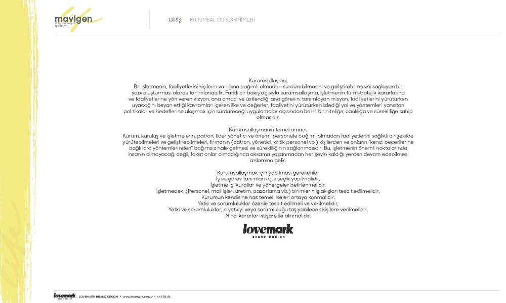 Katalog Tasarım Ankara Mavigen Life