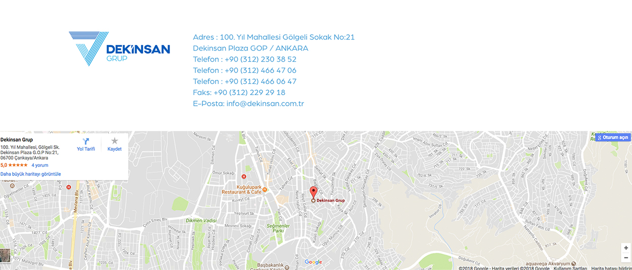 Ankara Web Yazılım Ankara Web Yazılım Dekinsan Group